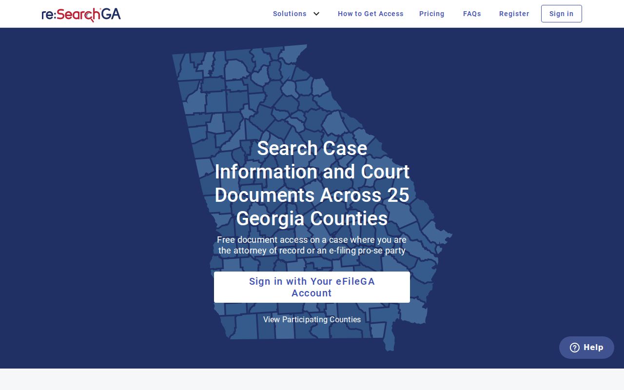 Johnson County case lookup comparison with reSearchGA