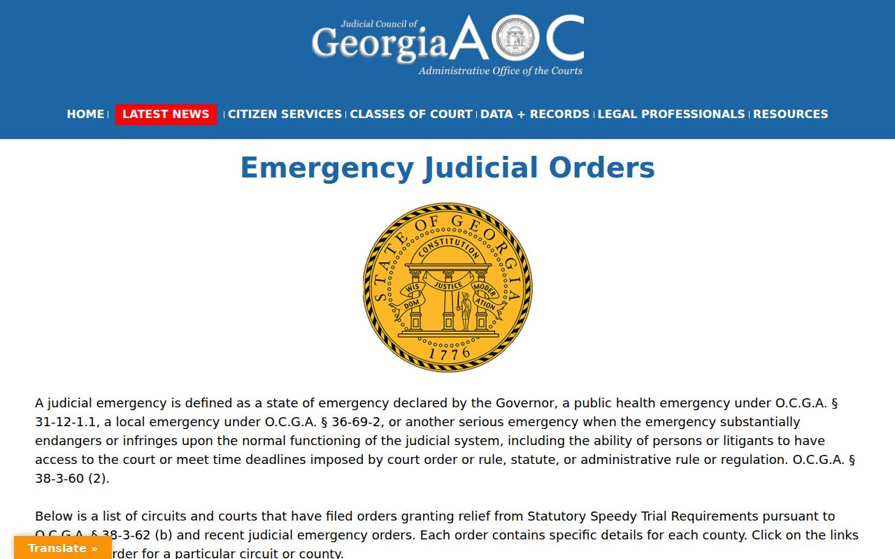 Johnson County court calendar emergency order index