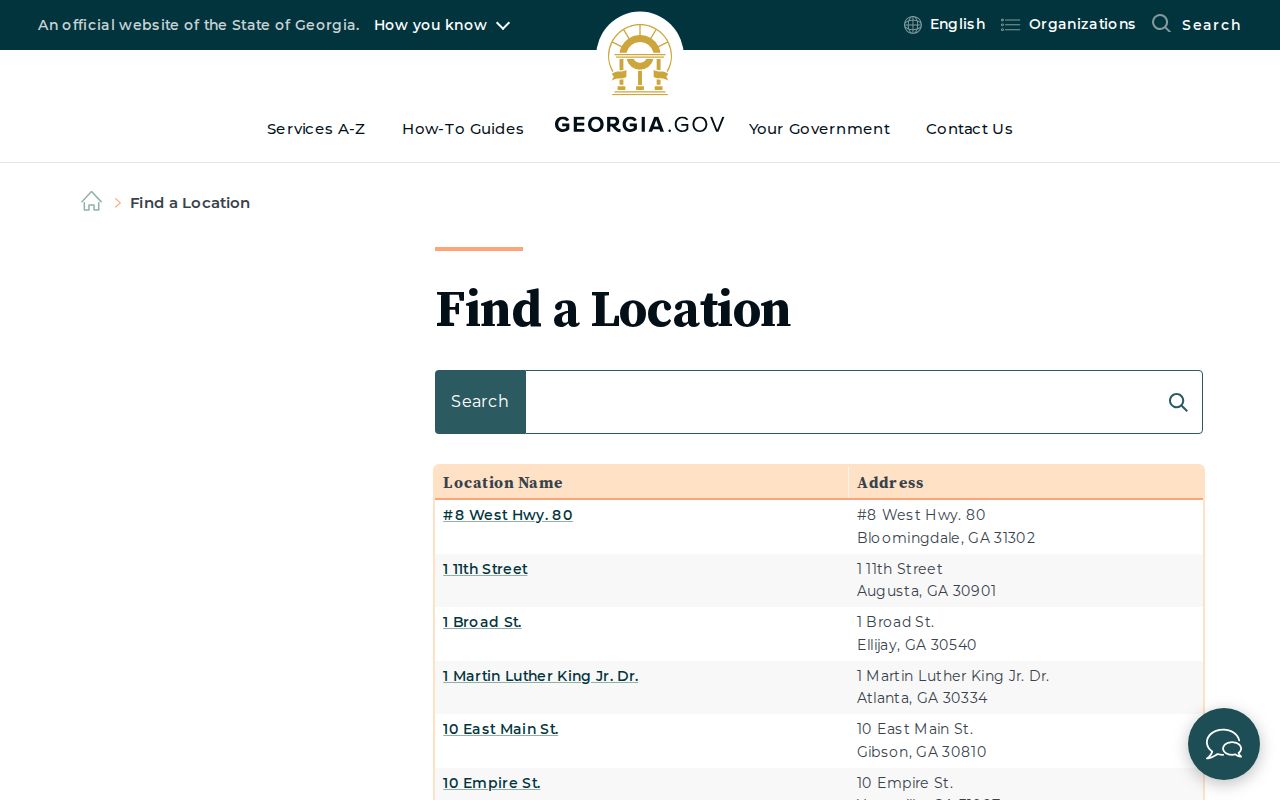 Wrightsville court docket official Georgia locations index